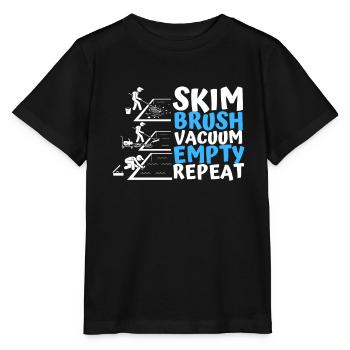 Entretien de piscine et nettoyeur de piscine - T-shirt bio MINI CREATOR Stanley/Stella Enfant - noir - Devant - Mikhail (115cm)