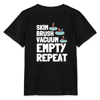 Entretien de piscine et nettoyeur de piscine - T-shirt bio MINI CREATOR Stanley/Stella Enfant - noir - Devant - Mikhail (115cm)