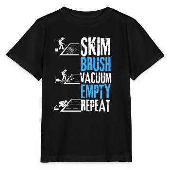 Entretien de piscine et nettoyeur de piscine - T-shirt bio MINI CREATOR Stanley/Stella Enfant - noir - Devant - Mikhail (115cm)
