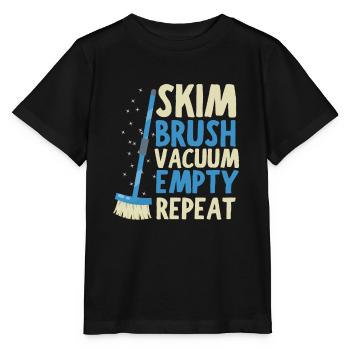 Entretien de piscine et nettoyeur de piscine - T-shirt bio MINI CREATOR Stanley/Stella Enfant - noir - Devant - Mikhail (115cm)