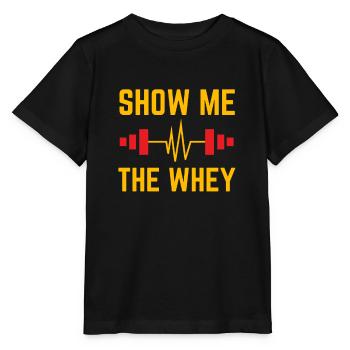 Show The Whey Protein Powder - Stanley/Stella Kinder T-Shirt MINI CREATOR  - Schwarz - Vorne - Mikhail (115cm)