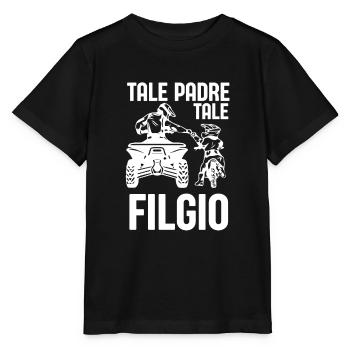 Tel Père Tel Fils Quad Antenne Cubique Moto - Stanley/Stella Kinder T-Shirt MINI CREATOR  - Schwarz - Vorne - Mikhail (115cm)