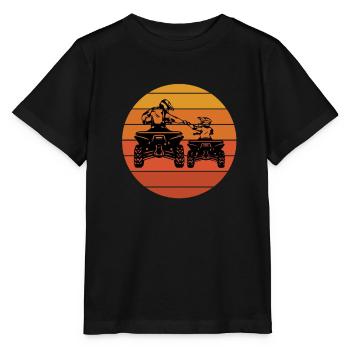 Tel Père Tel Fils Quad Antenna Cubique Moto - Stanley/Stella MINI CREATOR Kids’ T-Shirt - black - Front - Mikhail (115cm)