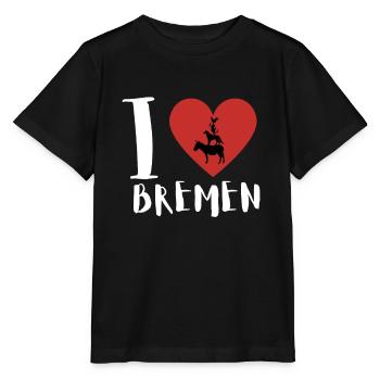 Bremen Town Musicians - Stanley/Stella Kinder T-Shirt MINI CREATOR  - Schwarz - Vorne - Mikhail (115cm)
