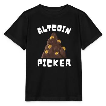Altcoin Traders - T-shirt bio MINI CREATOR Stanley/Stella Enfant - noir - Devant - Mikhail (115cm)