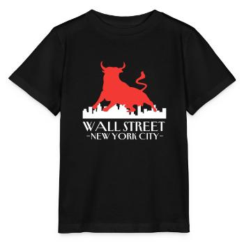 NY Stock Exchange Bull - Stanley/Stella Kinder T-Shirt MINI CREATOR  - Schwarz - Vorne - Mikhail (115cm)