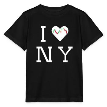 NY Stock Exchange Bull - Stanley/Stella Kinder T-Shirt MINI CREATOR  - Schwarz - Vorne - Mikhail (115cm)