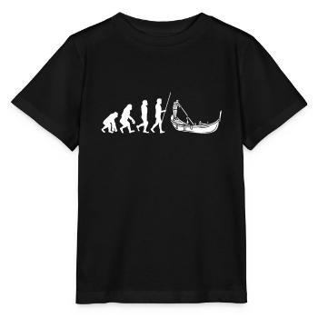 Venice Gondola Italy Venezia - Stanley/Stella MINI CREATOR Kids’ T-Shirt - black - Front - Mikhail (115cm)