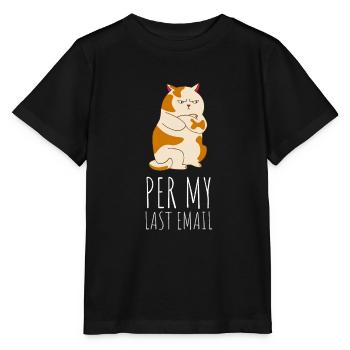 Bureau sarcastique - Par mon dernier e-mail - T-shirt bio MINI CREATOR Stanley/Stella Enfant - noir - Devant - Mikhail (115cm)
