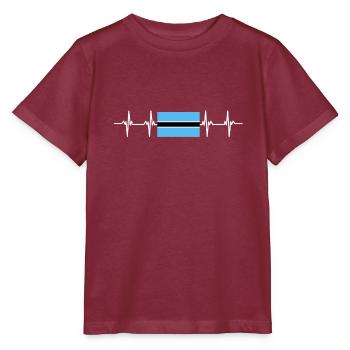 African Flag - Botswana - Stanley/Stella MINI CREATOR Kids’ T-Shirt - burgundy - Front - Kain (125cm)