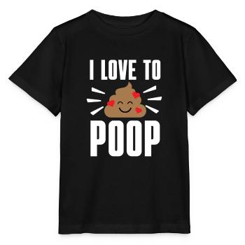 I Poop A Lot - Stanley/Stella MINI CREATOR Kids’ T-Shirt - black - Front - Mikhail (115cm)