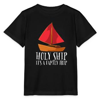 Cruise Vacation Family Trip - Holy Ship Girls Trip - Stanley/Stella MINI CREATOR Kids’ T-Shirt - black - Front - Mikhail (115cm)
