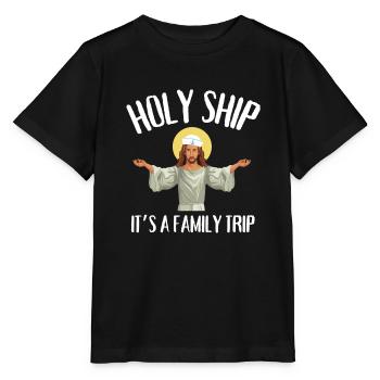 Cruise Vacation Family Trip - Holy Ship Girls Trip - Stanley/Stella MINI CREATOR Kids’ T-Shirt - black - Front - Mikhail (115cm)