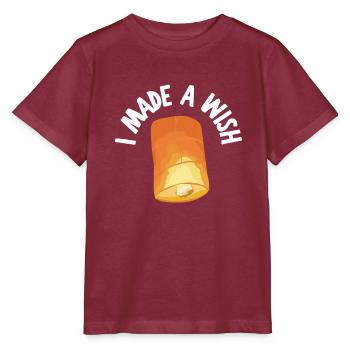 J’ai fait un vœu maman et moi - T-shirt bio MINI CREATOR Stanley/Stella Enfant - bordeaux - Devant - Kain (125cm)