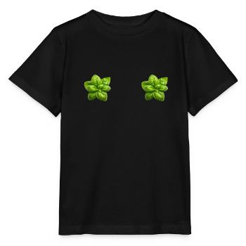 Cuisine italienne - Le pesto de basilic est le Besto - T-shirt bio MINI CREATOR Stanley/Stella Enfant - noir - Devant - Mikhail (115cm)