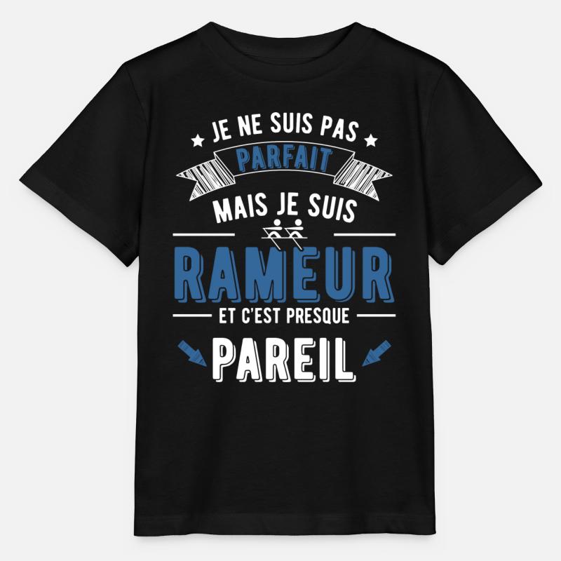 Rameur parfait cadeau - T-shirt bio MINI CREATOR Stanley/Stella Enfant - noir