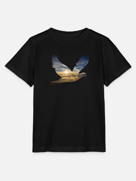 Friedenstaube Taube Frieden Freiheit Peace - Stanley/Stella Kinder T-Shirt MINI CREATOR  - Schwarz