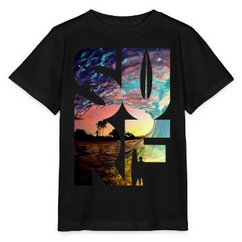 Surf Surfers Surf Surf - T-shirt bio MINI CREATOR Stanley/Stella Enfant - noir - Devant - Mikhail (115cm)