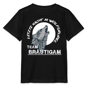Letzte Nacht im Wolsrudel - Stanley/Stella Kinder T-Shirt MINI CREATOR  - Schwarz - Vorne - Mikhail (115cm)