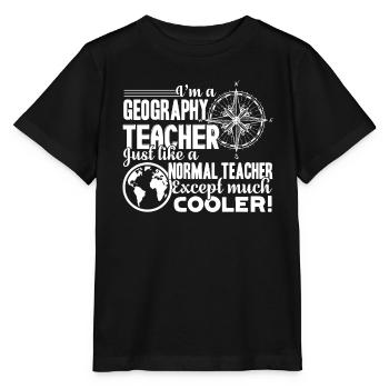Geography Teacher Cooler Shirts - Stanley/Stella MINI CREATOR Kids’ T-Shirt - black - Front - Mikhail (115cm)