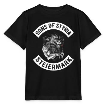 Panthère de Styrie Fils De Styrie Puissance Motard - T-shirt bio MINI CREATOR Stanley/Stella Enfant - noir - Devant - Mikhail (115cm)