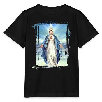 Holly Mary Maria Madonna Mariana Jungfrau Maria - Stanley/Stella Kinder T-Shirt MINI CREATOR  - Schwarz - Vorne - Mikhail (115cm)