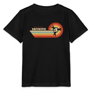 RW Skydive Vintage Fallschirmspringer Gruppe - Stanley/Stella Kinder T-Shirt MINI CREATOR  - Schwarz - Vorne - Mikhail (115cm)