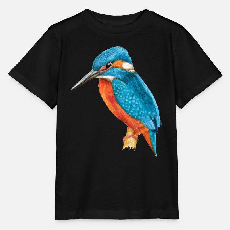 Eisvogel - Stanley/Stella Kinder T-Shirt MINI CREATOR  - Schwarz