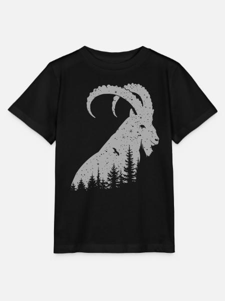 Steinbock - Stanley/Stella Kinder T-Shirt MINI CREATOR - Schwarz