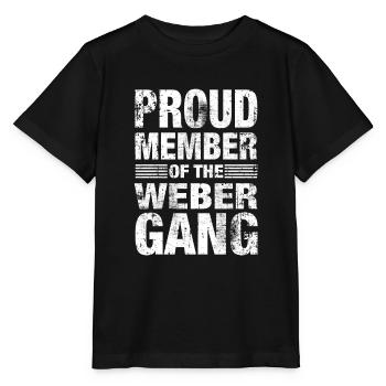 Weber Team Gang Family Surname Gift - Stanley/Stella MINI CREATOR Kids’ T-Shirt - black - Front - Mikhail (115cm)
