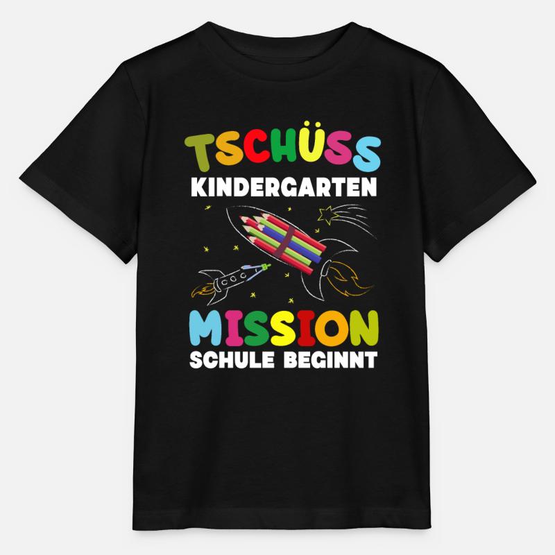 Tschüss Kindergarten Mission Schule Beginnt - Stanley/Stella Kinder T-Shirt MINI CREATOR - Schwarz