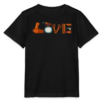 Love Friseurin - Stanley/Stella Kinder T-Shirt MINI CREATOR  - Schwarz - Vorne - Mikhail (115cm)
