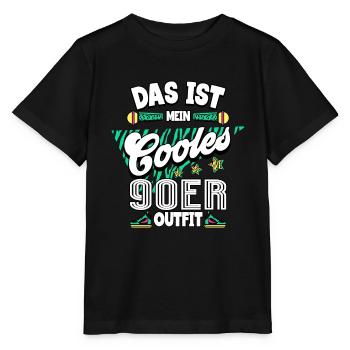 90er Jahre - Stanley/Stella Kinder T-Shirt MINI CREATOR  - Schwarz - Vorne - Mikhail (115cm)