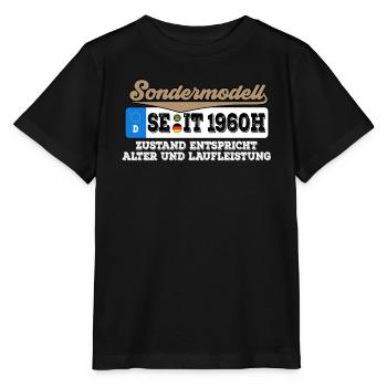 1960 Kennzeichen Geburtstag - Stanley/Stella Kinder T-Shirt MINI CREATOR  - Schwarz - Vorne - Mikhail (115cm)