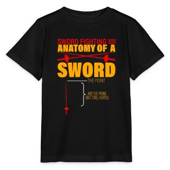 Sword Fighting 101 Anatomy Of A Sword 3 - Stanley/Stella MINI CREATOR Kids’ T-Shirt - black - Front - Mikhail (115cm)