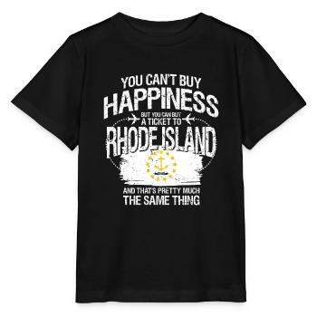 Rhode Island - Stanley/Stella Kinder T-Shirt MINI CREATOR  - Schwarz - Vorne - Mikhail (115cm)