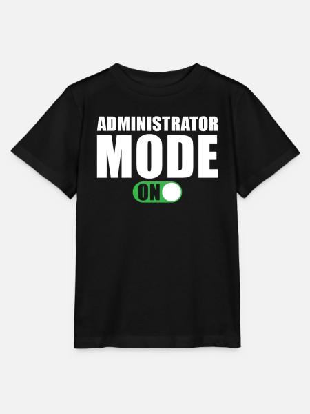 Administrator Modus Ein - Stanley/Stella Kinder T-Shirt MINI CREATOR - Schwarz