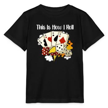 Poker Casino Poker Player Gambling Roulette Gift - Stanley/Stella Kinder T-Shirt MINI CREATOR  - Schwarz - Vorne - Mikhail (115cm)