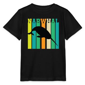 Narwal - Stanley/Stella Kinder T-Shirt MINI CREATOR  - Schwarz - Vorne - Mikhail (115cm)