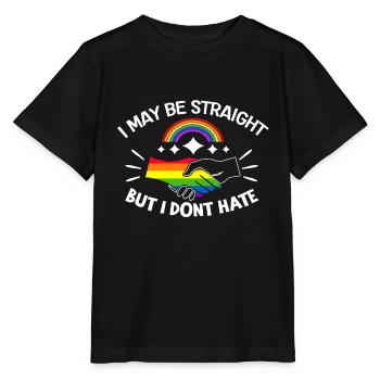 J’aime être hétéro, mais je déteste les gays LGBTQ - T-shirt bio MINI CREATOR Stanley/Stella Enfant - noir - Devant - Mikhail (115cm)