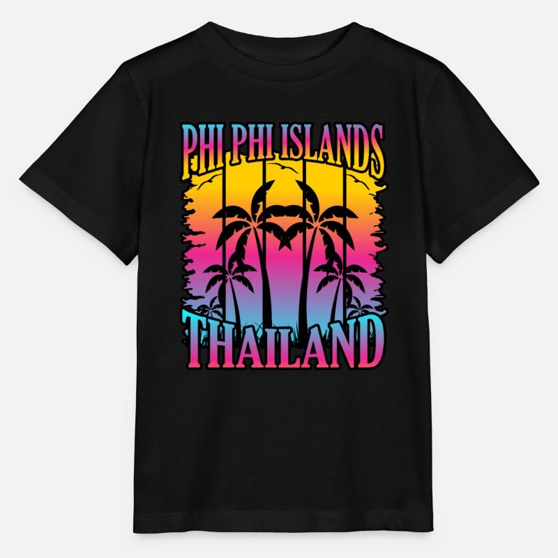 Thaïlande - T-shirt bio MINI CREATOR Stanley/Stella Enfant - noir