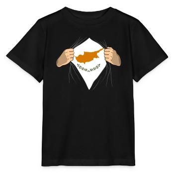 Chypre - T-shirt bio MINI CREATOR Stanley/Stella Enfant - noir - Devant - Mikhail (115cm)