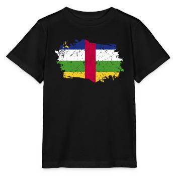 Drapeau de la République centrafricaine - T-shirt bio MINI CREATOR Stanley/Stella Enfant - noir - Devant - Mikhail (115cm)