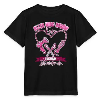 Friseurin - Stanley/Stella Kinder T-Shirt MINI CREATOR  - Schwarz - Vorne - Mikhail (115cm)
