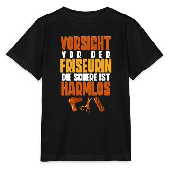 Friseurin - Stanley/Stella Kinder T-Shirt MINI CREATOR  - Schwarz - Vorne - Mikhail (115cm)