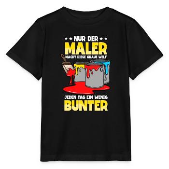 Maler - Stanley/Stella Kinder T-Shirt MINI CREATOR  - Schwarz - Vorne - Mikhail (115cm)