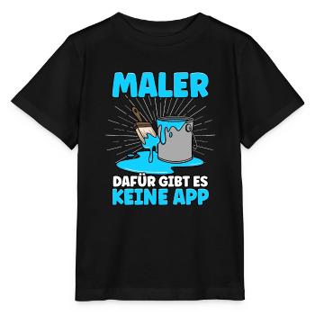 Maler - Stanley/Stella Kinder T-Shirt MINI CREATOR  - Schwarz - Vorne - Mikhail (115cm)