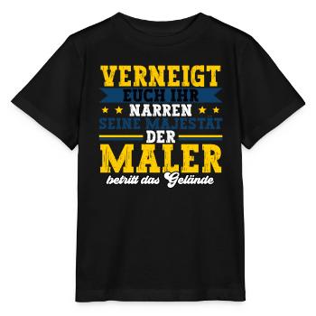 Maler - Stanley/Stella Kinder T-Shirt MINI CREATOR  - Schwarz - Vorne - Mikhail (115cm)