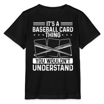 Collection de cartes de baseball Cartes de sport Jeu de cartes - T-shirt bio MINI CREATOR Stanley/Stella Enfant - noir - Devant - Mikhail (115cm)