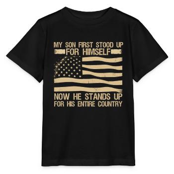 Mes droits ne s’arrêtent pas là où sont leurs sentiments - T-shirt bio MINI CREATOR Stanley/Stella Enfant - noir - Devant - Mikhail (115cm)